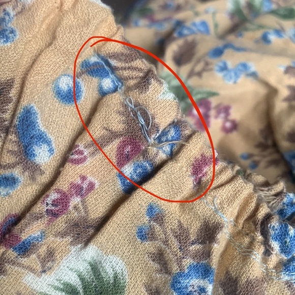 1970's Jody T Vintage Maxi Dress 7 Cottagecore Prairie Hippie Granny - Picture 12 of 12